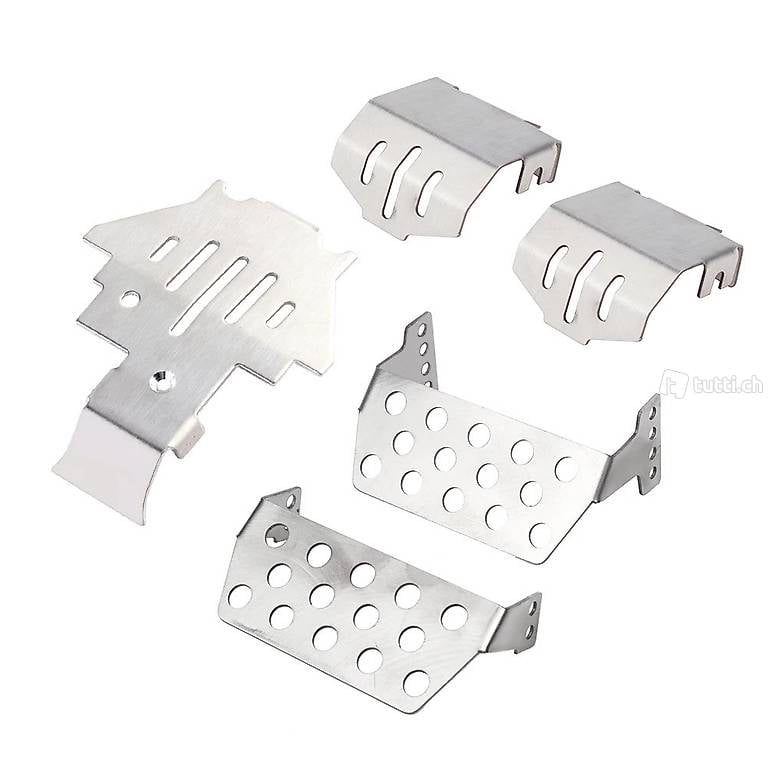  5Pcs TRX4 Edelstahl Chassis Rüstung Achse Protector