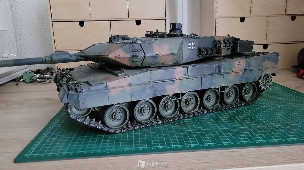 1:16 RC Panzer Leopard 2a6 Full Option Militär